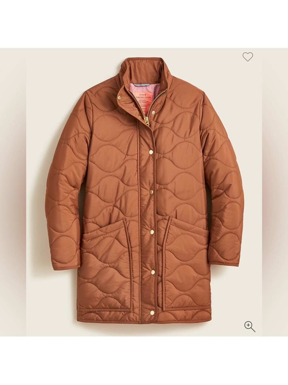 J. Crew Quilted Cacoon Puffer Coat